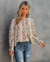 Bluse mit „The Golden Days“-Print
